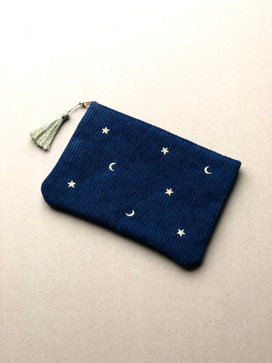 Moons & Stars Zip Bag